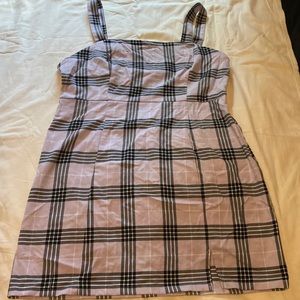 Purple plaid dress